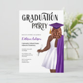 Dental School Graduation Party Einladung (Stehend Vorderseite)