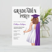 Dental School Graduation Party Einladung (Stehend Vorderseite)