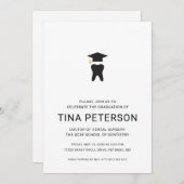 Dental School Graduation Party Einladung (Vorne/Hinten)