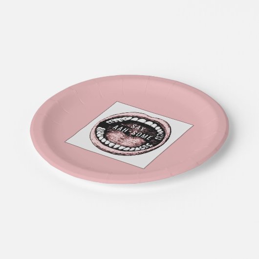 Dental School Graduation Party Pappteller (Schrägansicht)