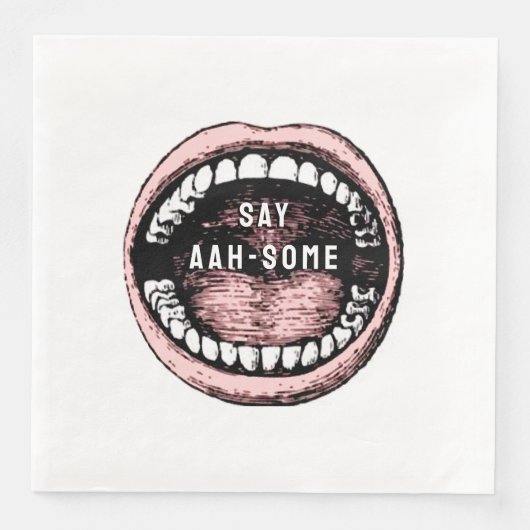 Dental School Graduation Party Serviette (Vorderseite)