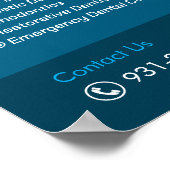 Dental Services Custom Poster (Ecke)