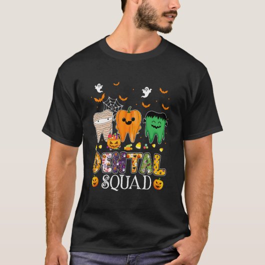 Dental Spooky Squad Denstist Halloween T-Shirt (Vorderseite)
