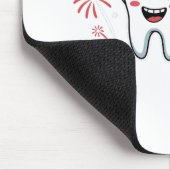 Dental Squad 4. Juli Zahnarzt Funny American Mousepad (Ecke)