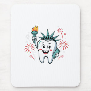 Dental Squad 4. Juli Zahnarzt Funny American Mousepad