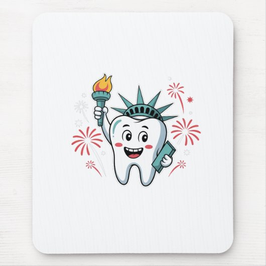 Dental Squad 4. Juli Zahnarzt Funny American Mousepad (Vorne)