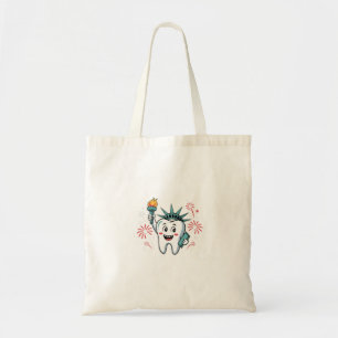Dental Squad 4. Juli Zahnarzt Funny American Tragetasche