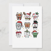 Dental Squad Dentin Weihnachtsfeiertag Weihnachten Ankündigung (Vorderseite)