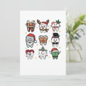 Dental Squad Dentin Weihnachtsfeiertag Weihnachten Ankündigung (Stehend Vorderseite)