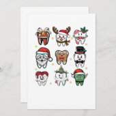 Dental Squad Dentin Weihnachtsfeiertag Weihnachten Ankündigung (Vorne/Hinten)