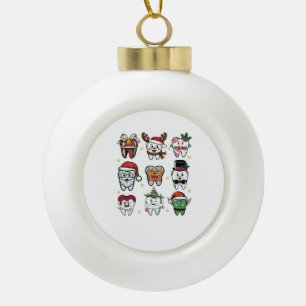 Dental Squad Dentin Weihnachtsfeiertag Weihnachten Keramik Kugel-Ornament