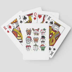 Dental Squad Dentin Weihnachtsfeiertag Weihnachten Spielkarten