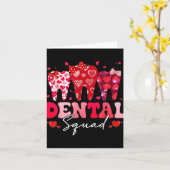 Dental Squad Funny Valentinstag Retro Dentist Va Karte (Gelbe Blume)