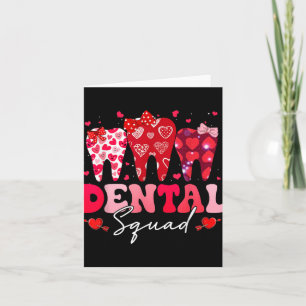 Dental Squad Funny Valentinstag Retro Dentist Va Karte
