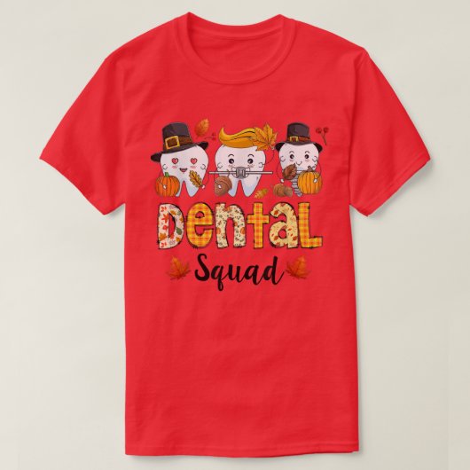 Dental Squad Halloween Kostüm Funny Trick or Tree T-Shirt (Design vorne)