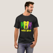 Dental Squad Margi Gras Dental Hygienic & Dental T-Shirt (Vorne ganz)