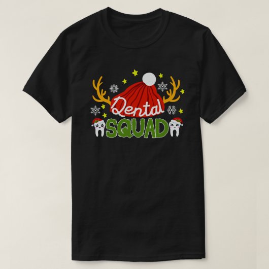 Dental Squad Santa Tooth Dental Assistant Xmas T-Shirt (Design vorne)