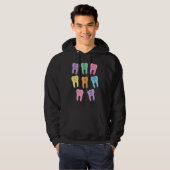 Dental Squad Teeth Dentist Valentine's Day Dental Hoodie (Vorne ganz)