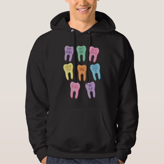 Dental Squad Teeth Dentist Valentine's Day Dental Hoodie (Vorderseite)
