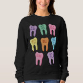 Dental Squad Teeth Dentist Valentine's Day Dental Sweatshirt (Vorderseite)