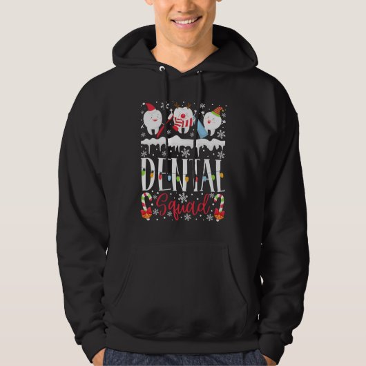 Dental Squad Teeth Toothbrush Men Hoodie (Vorderseite)