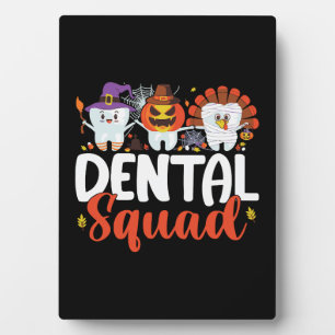 Dental Squad Tooth Dentist Erntedank Halloween Fotoplatte