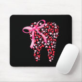 Dental Squad Valentines Cute Heart Teeth Dental Hy Mousepad (Mit Mouse)