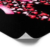 Dental Squad Valentines Cute Heart Teeth Dental Hy Poster (Ecke)