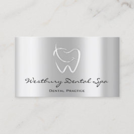 Dental Studio Smile Logo Silver Grau Visitenkarte