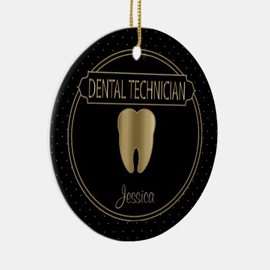 Dental 🦷 Techniker Keramik Ornament (Rechts)