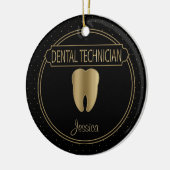 Dental 🦷 Techniker Keramik Ornament (Links)