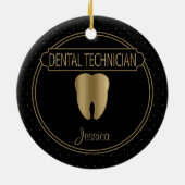 Dental 🦷 Techniker Keramik Ornament (Hinten)