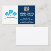 Dental Tees Logo | QR Scan Code Business Card Visitenkarte (Vorne/Hinten)