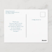 Dental Tooth Dentistry Medical Image Vielen Dank Postkarte (Rückseite)