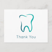 Dental Tooth Dentistry Medical Image Vielen Dank Postkarte (Vorderseite)
