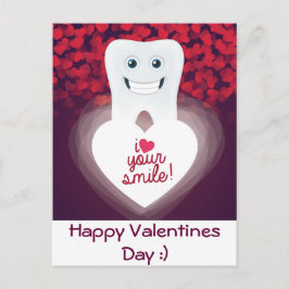 Dental Valentine Postkarte