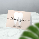 Dental White Tooth Schlicht Beige Zahnarzt Vielen  Dankeskarte<br><div class="desc">Dental Tooth Schlicht Beige Zahnarzt danke Ihnen Karten.</div>