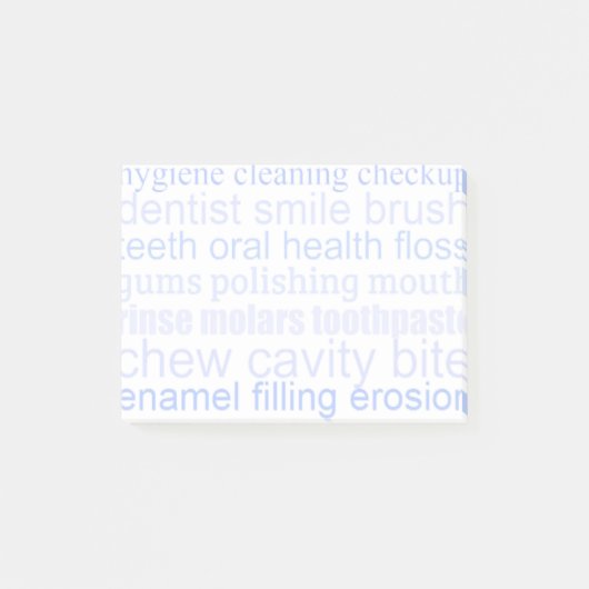 Dental Word Art Post-it Klebezettel (Vorderseite)