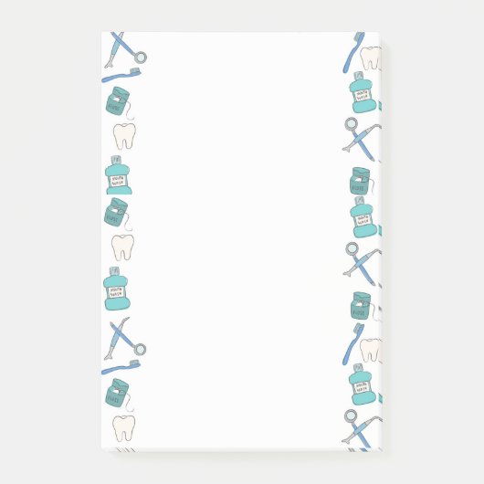 Dentaldesign-Notizblock Post-it Klebezettel (Vorderseite)