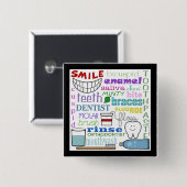 Dentale Begriffe Subway Art Button (Vorne & Hinten)