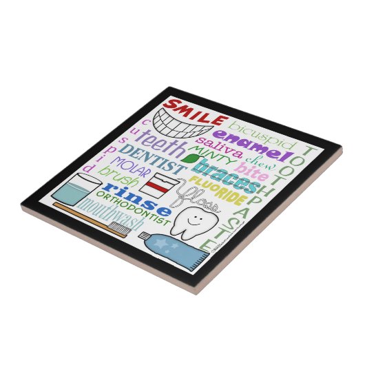 Dentale Begriffe Subway Art Fliese (Seite)