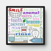 Dentale Begriffe Subway Art Fotoplatte (Vorderseite)