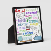 Dentale Begriffe Subway Art Fotoplatte (Vorderseite)