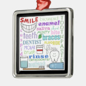 Dentale Begriffe Subway Art Ornament Aus Metall (Links)