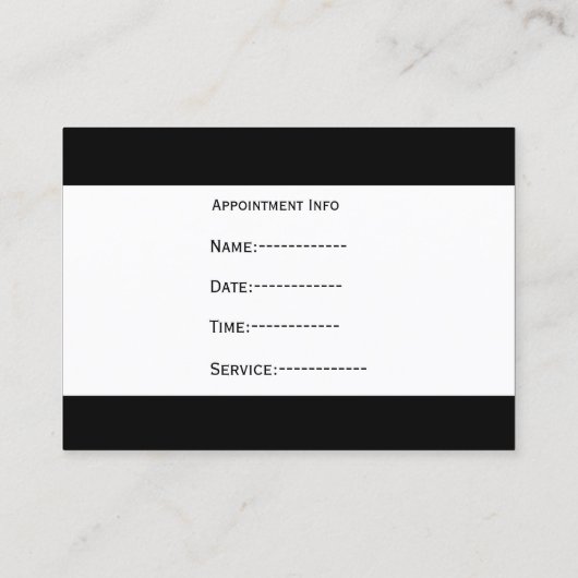 Dentale Visitenkarten mit Terminkarte (Rückseite)