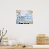 Dentalhygienischer Haltetablett Poster (Küche)