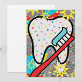 Dentalkunst Feiertagskarte (Vorne/Hinten)