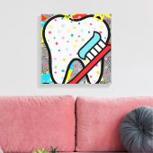 Dentalkunst Leinwanddruck (Insitu (Wohnzimmer))