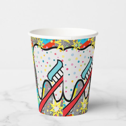 Dentalkunst Pappbecher (Rechts)