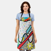 Dentalkunst Schürze (Getragen)